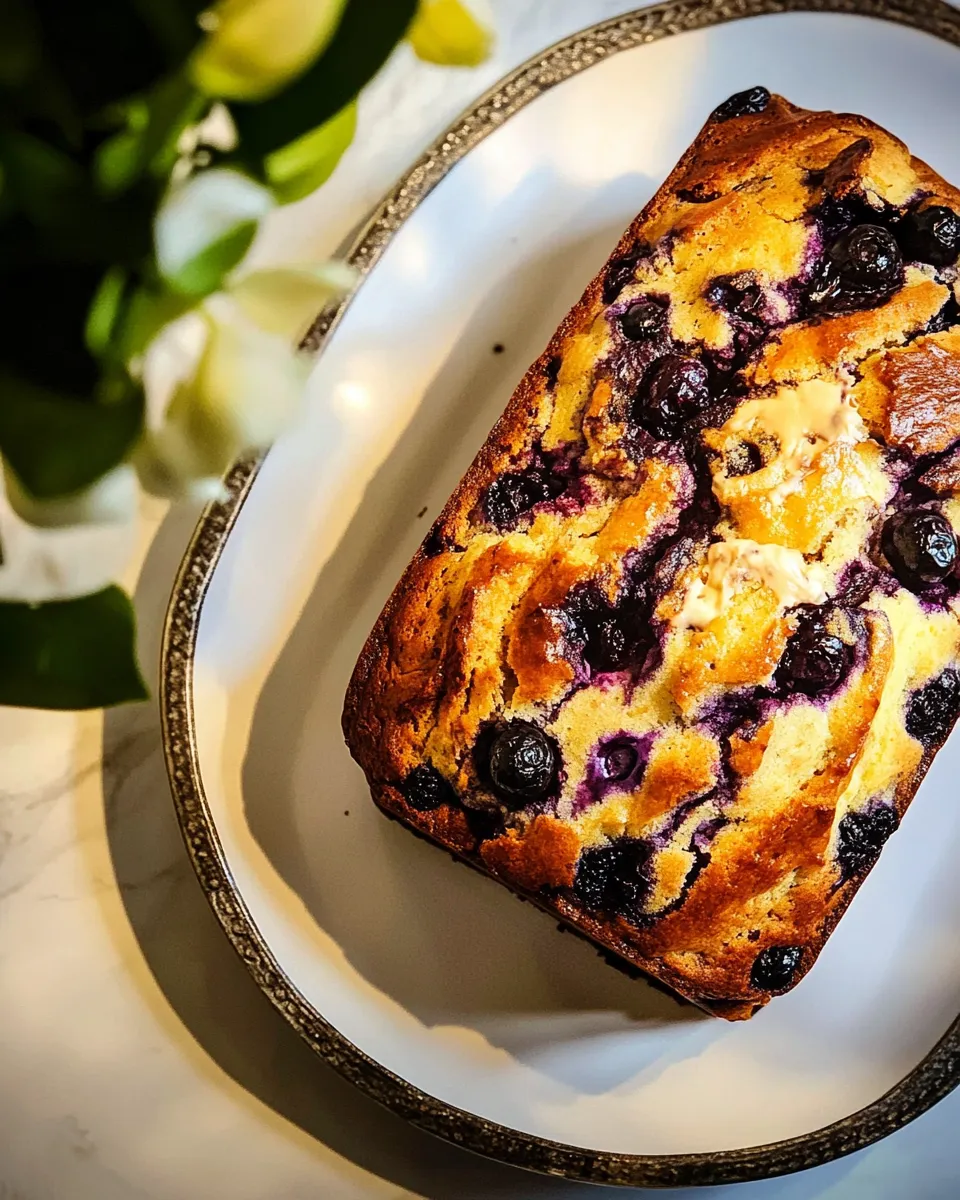 Delicious Blueberry Muffin Bread. recipe image