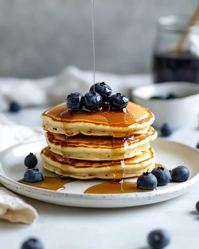 Homemade Blueberry Sourdough Pancakes photo