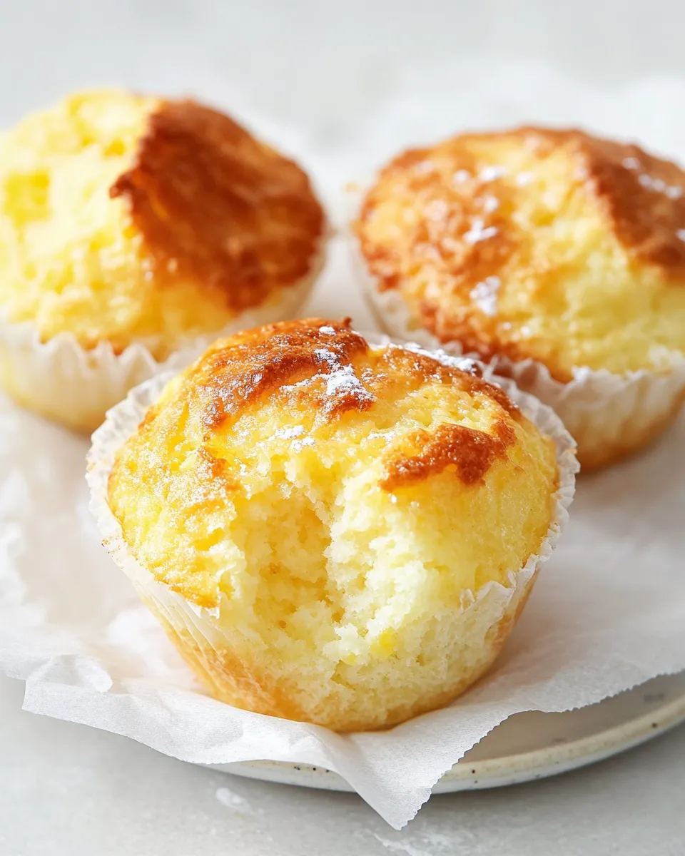 Easy Bolos de Arroz (Portuguese Rice Muffins) food shot