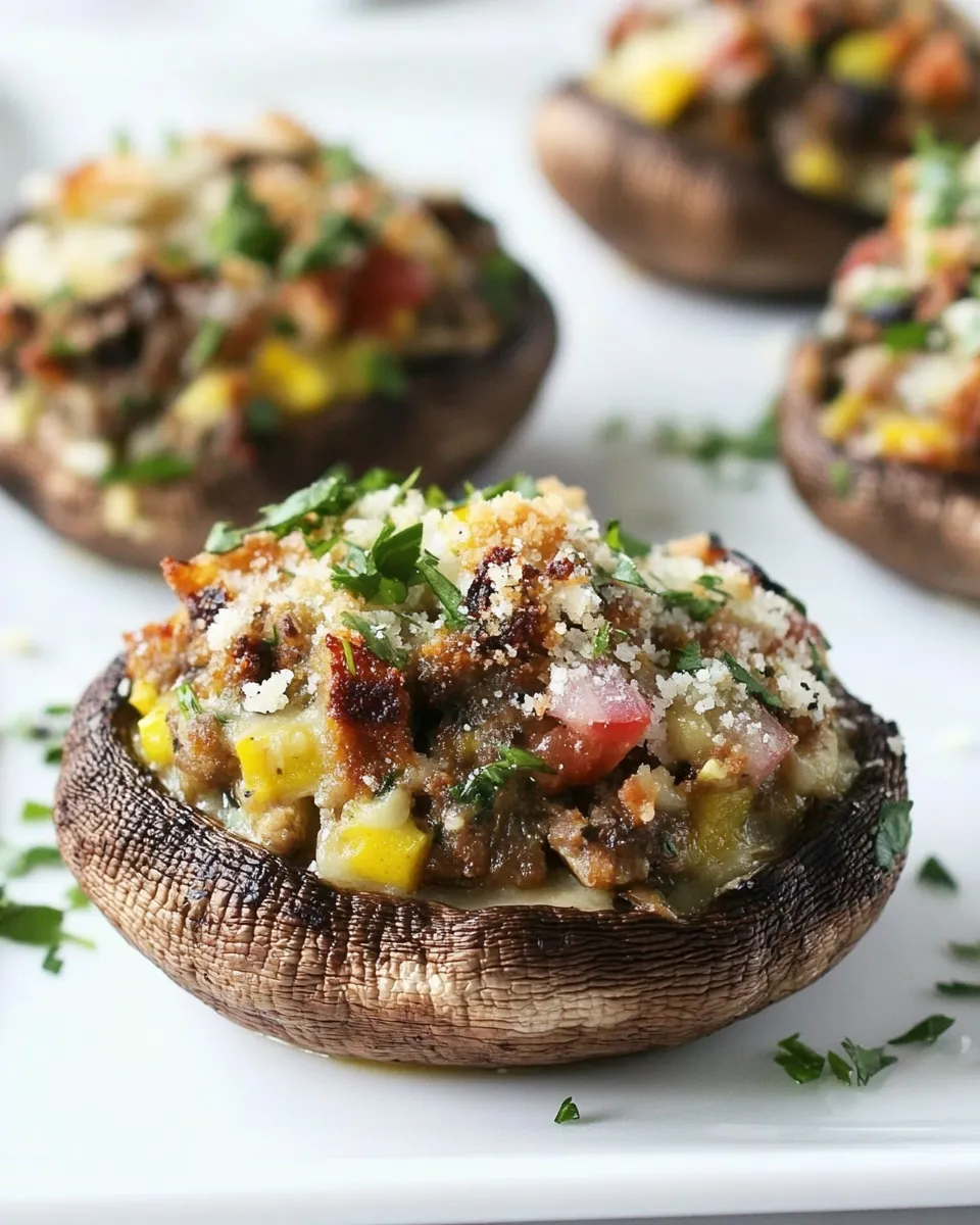 Homemade Breakfast Stuffed Mushrooms photo