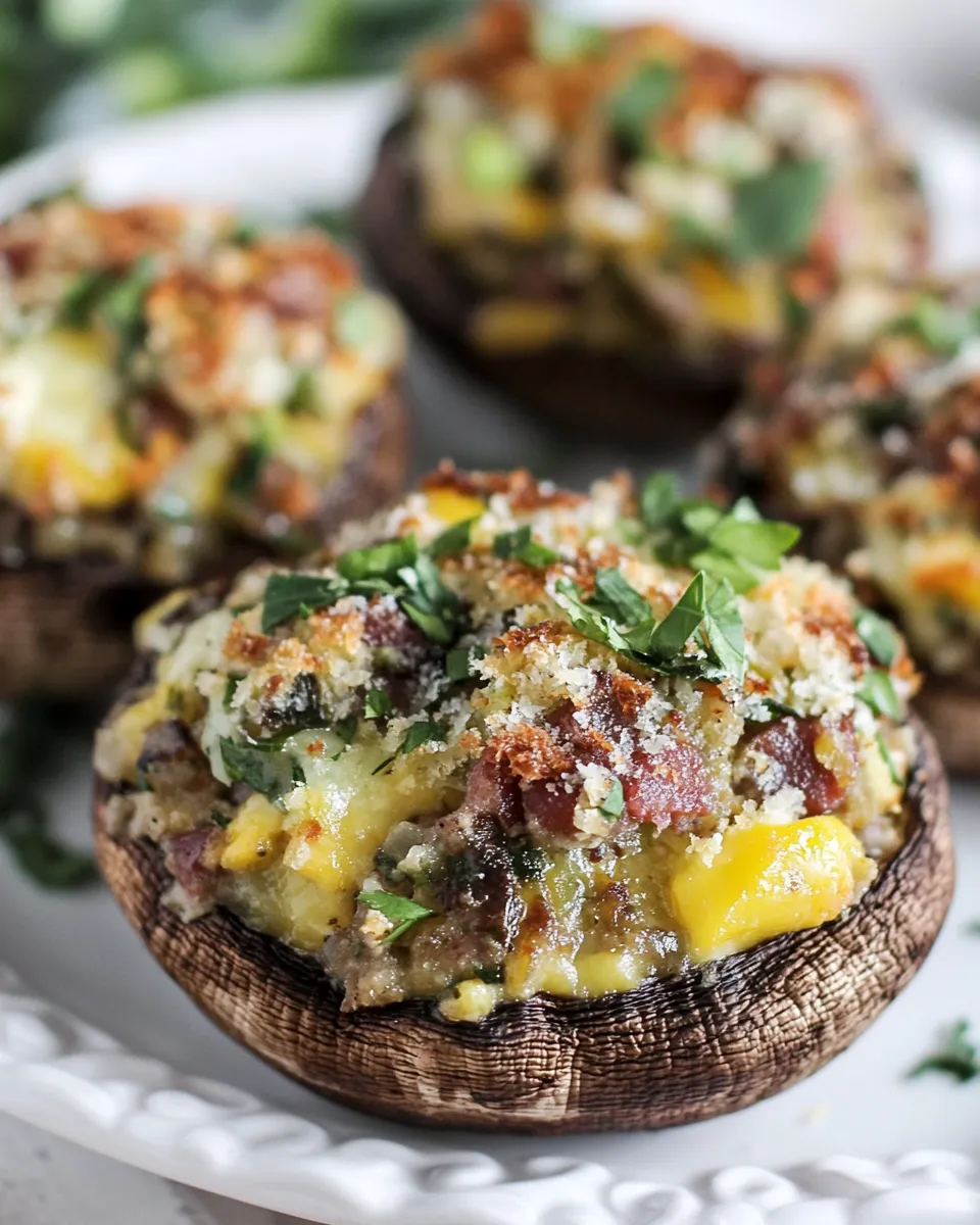 Classic Breakfast Stuffed Mushrooms image