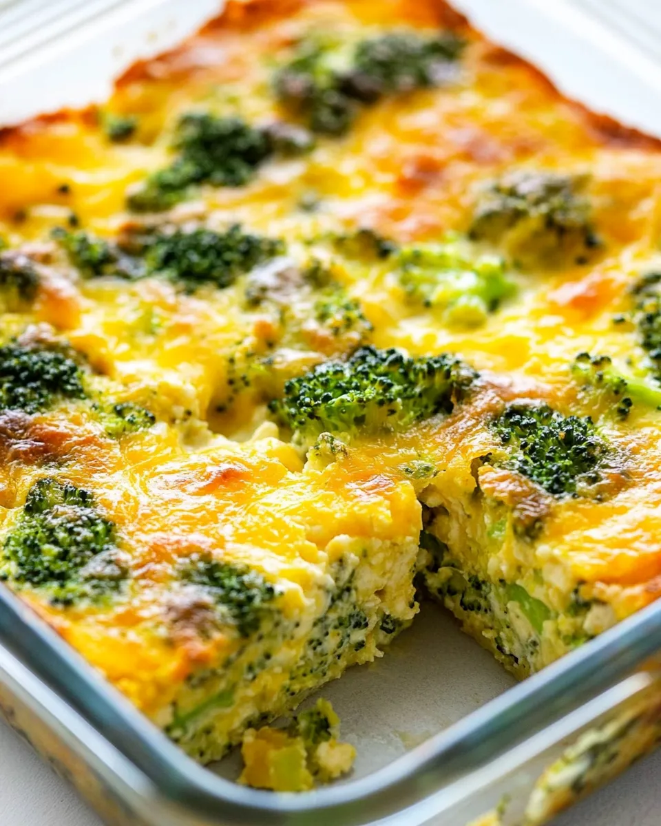 Homemade Broccoli Cheese Breakfast Casserole photo