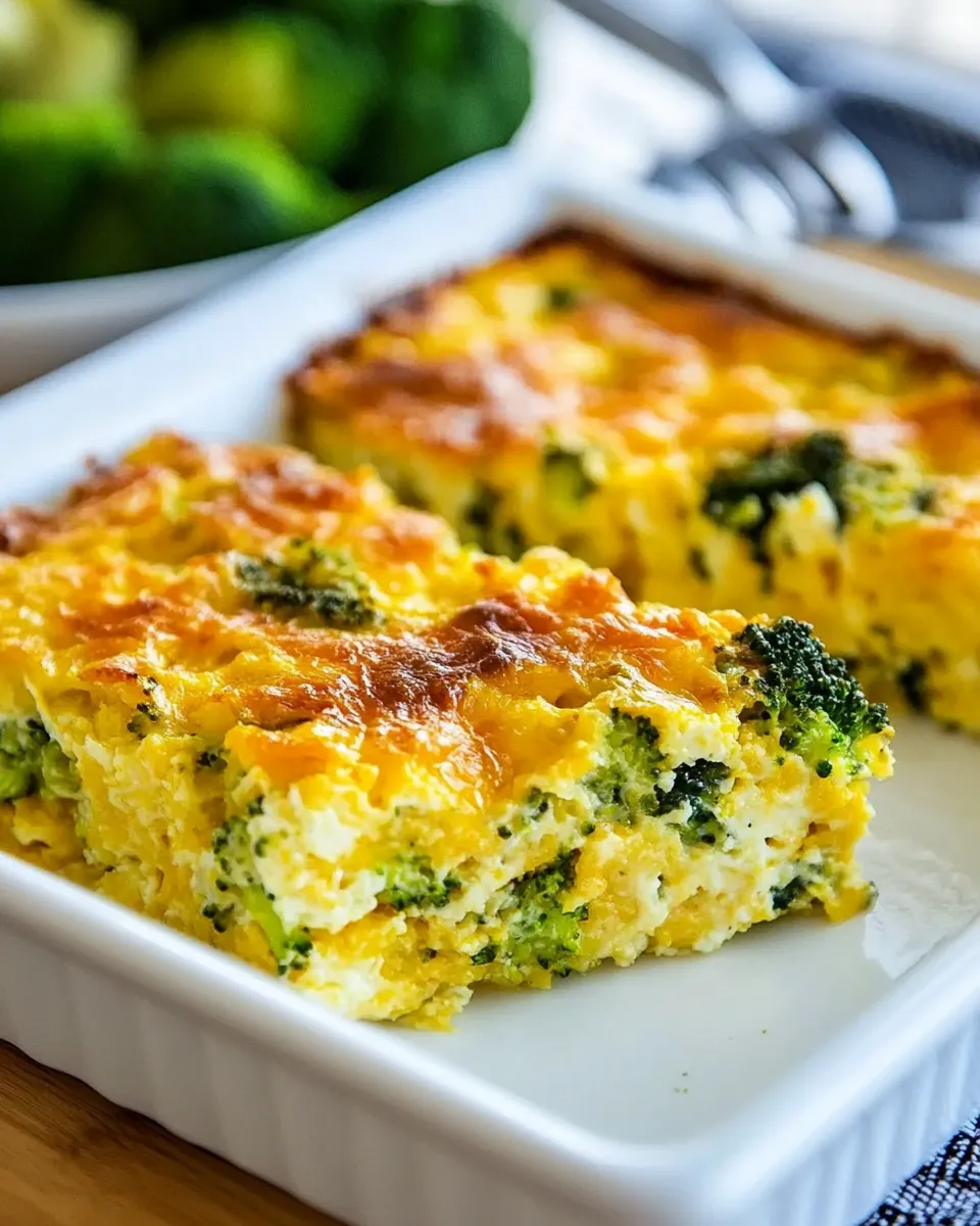 Classic Broccoli Cheese Breakfast Casserole image