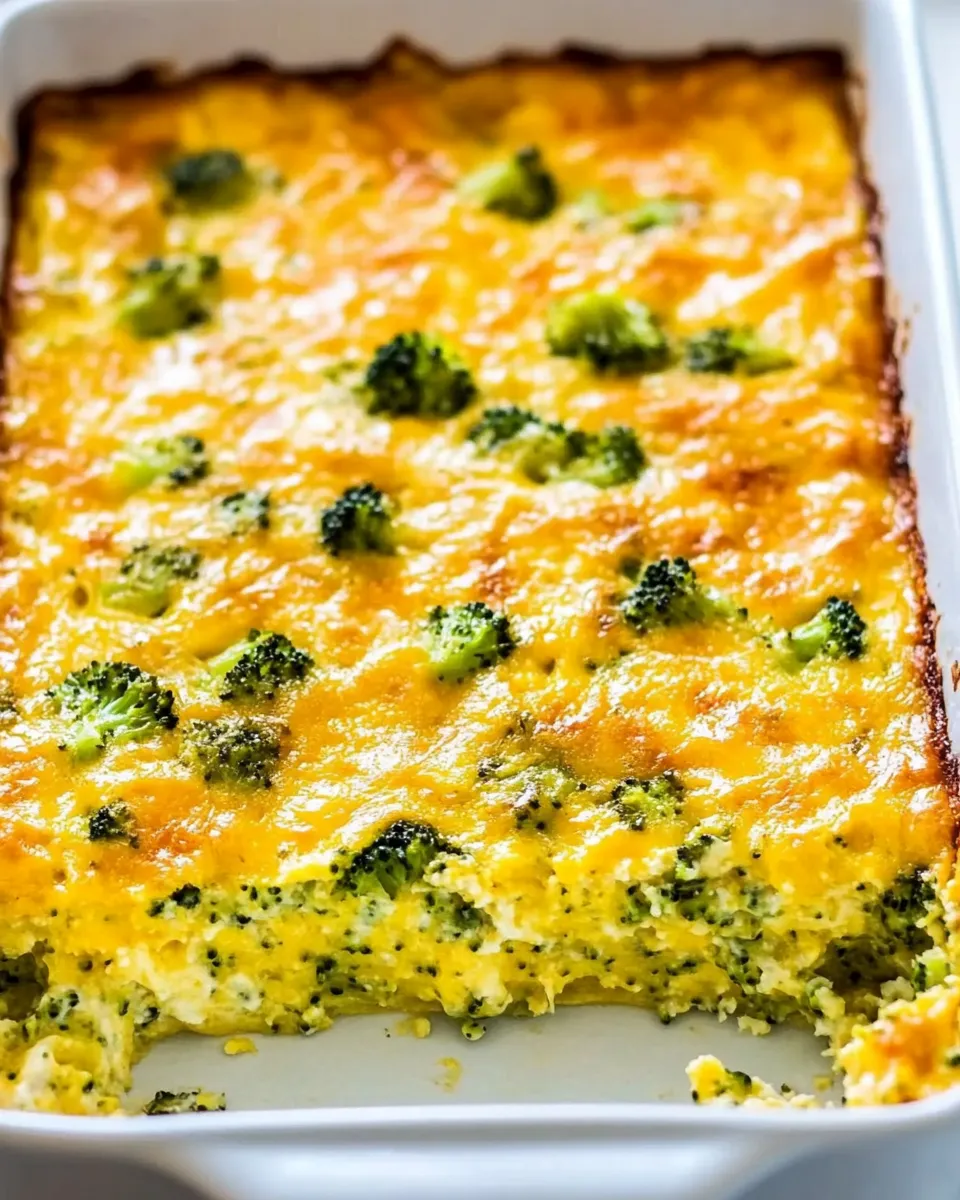 Easy Broccoli Cheese Breakfast Casserole recipe photo