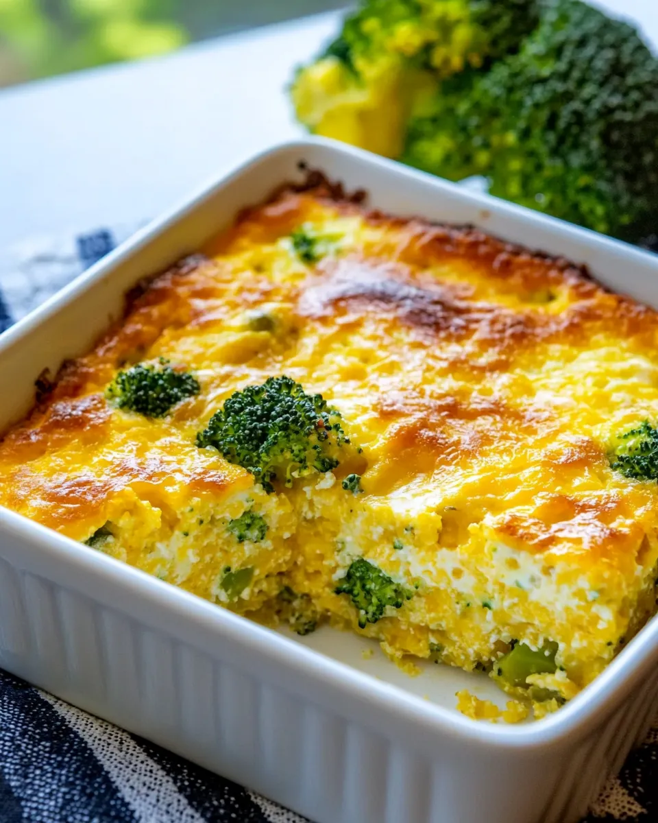 Delicious Broccoli Cheese Breakfast Casserole dish photo