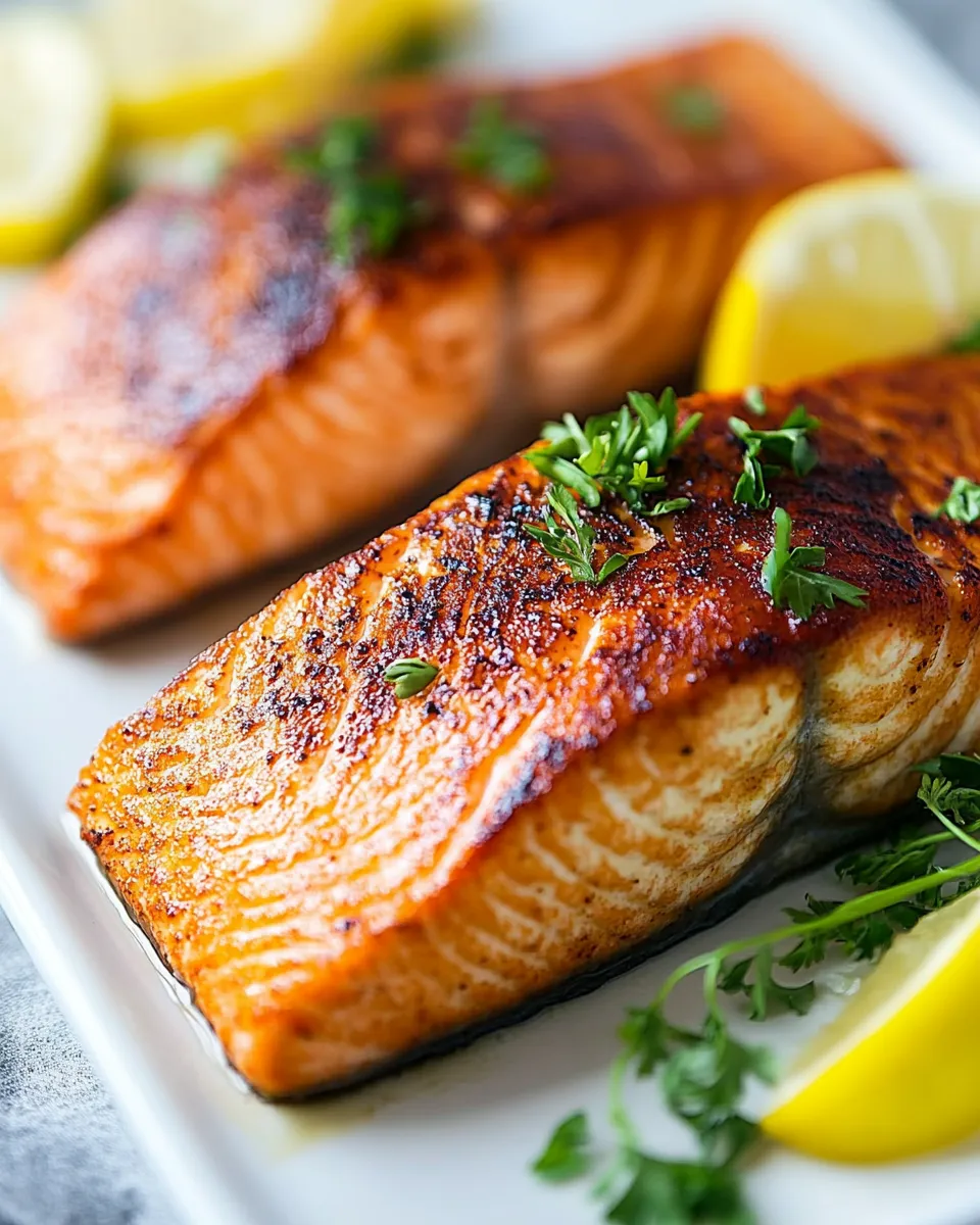 Delicious Broiled Salmon Recipe dish photo
