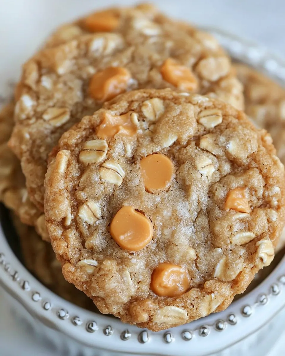 Easy Brown Butter Butterscotch Oatmeal Cookies recipe photo