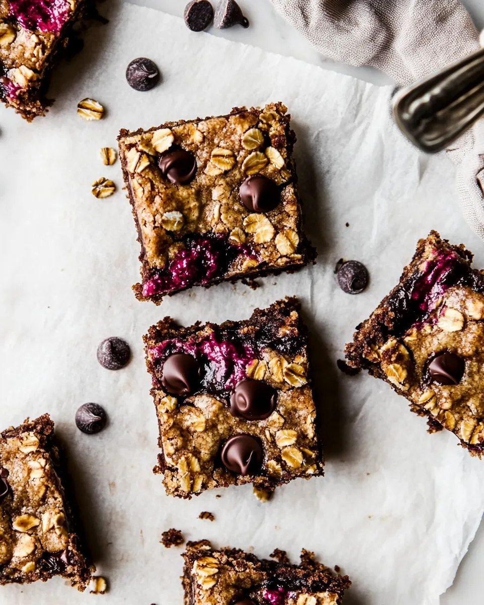 Classic Brown Butter Oatmeal Chocolate Chip Cookie Bars. image