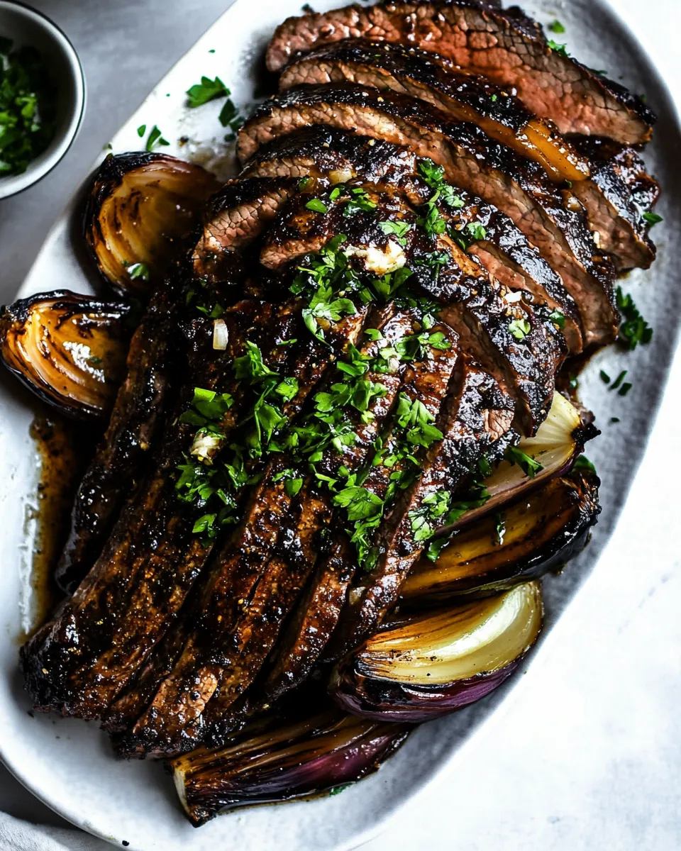 Classic Brown Sugar Garlic Flank Steak image