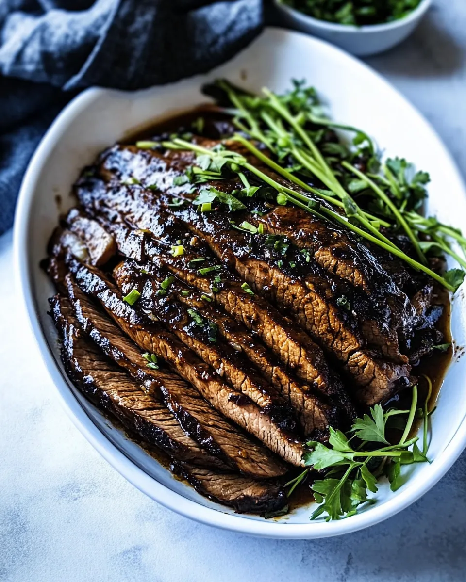 Easy Brown Sugar Garlic Flank Steak recipe photo