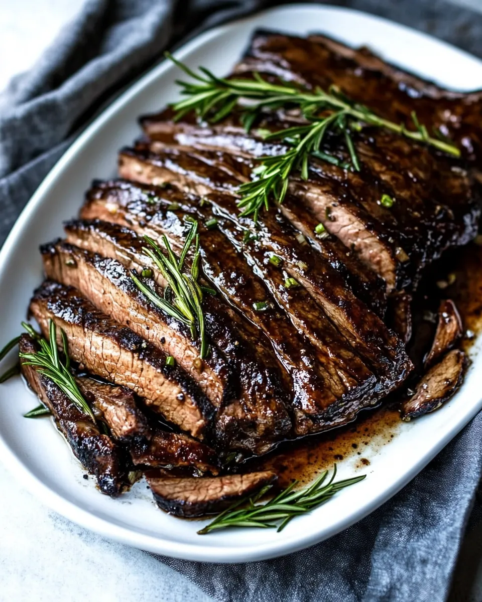 Delicious Brown Sugar Garlic Flank Steak dish photo