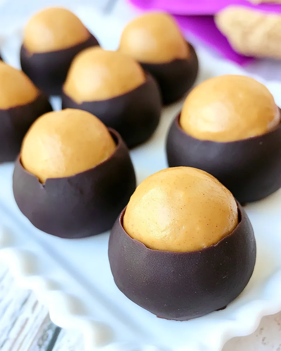 Homemade Buckeye Balls (Peanut Butter Balls) photo