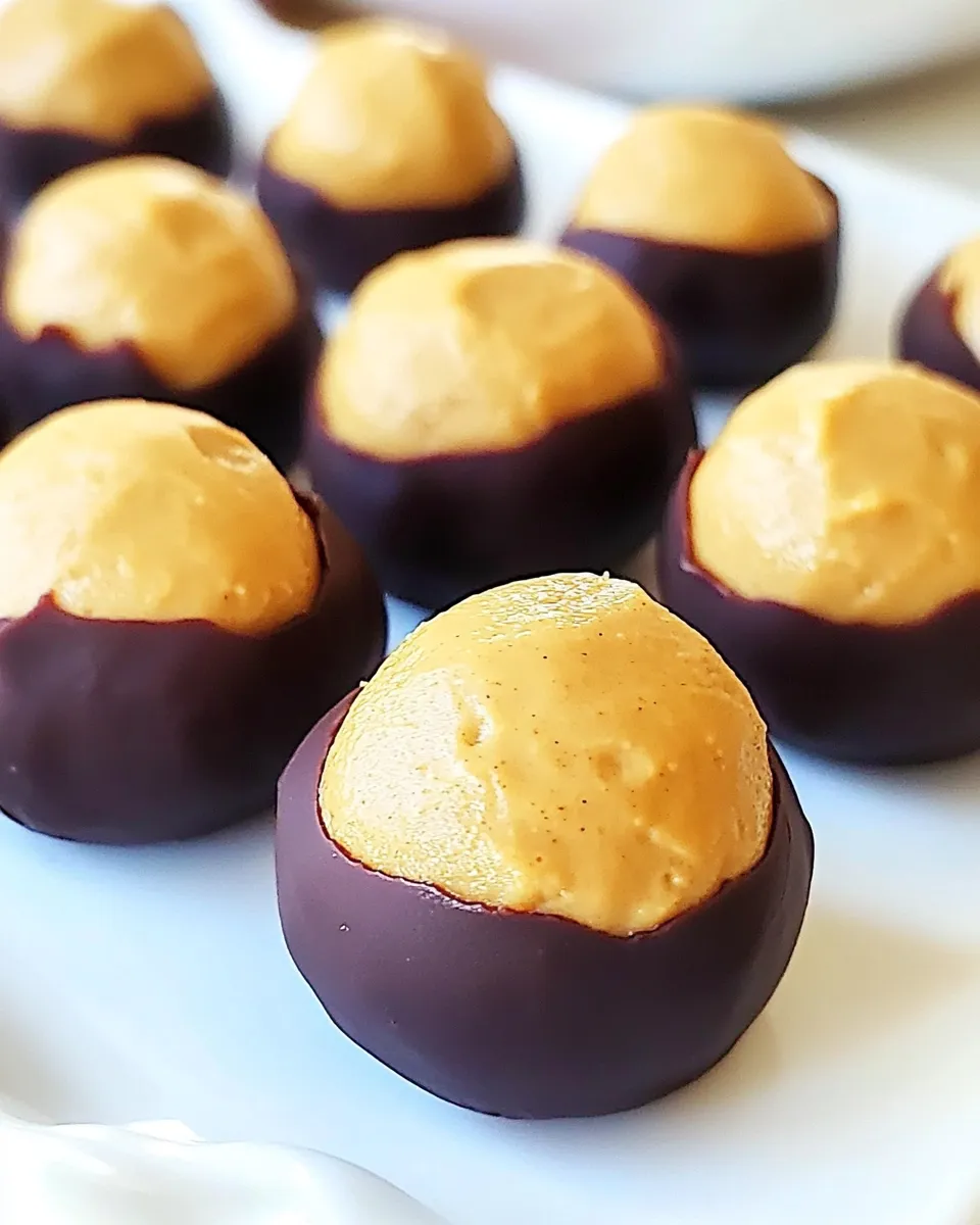 Easy Buckeye Balls (Peanut Butter Balls) recipe photo