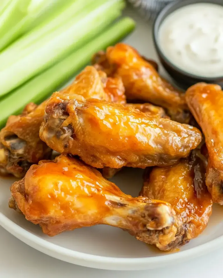 Homemade Buffalo Chicken Wings Recipe food shot