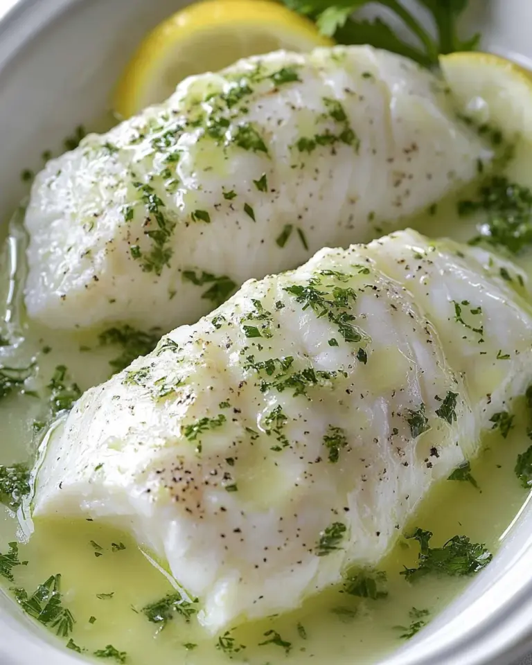 Homemade Butter Poached Fish recipe photo