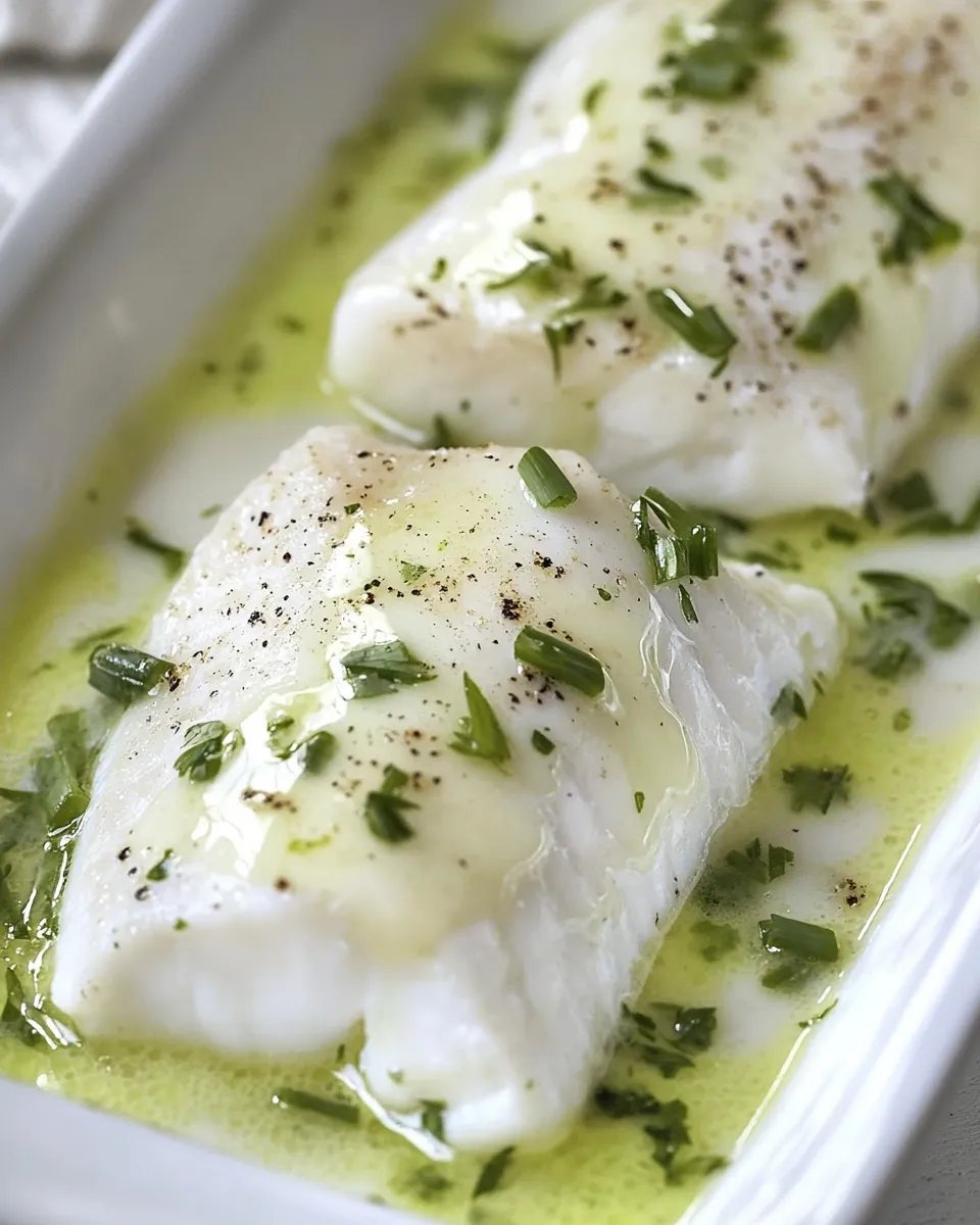 Easy Butter Poached Fish food shot