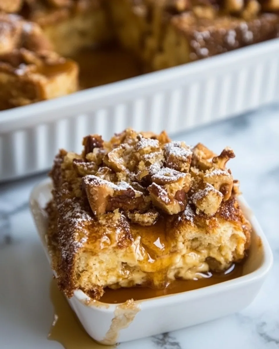 Easy Butterscotch French Toast Casserole dish photo