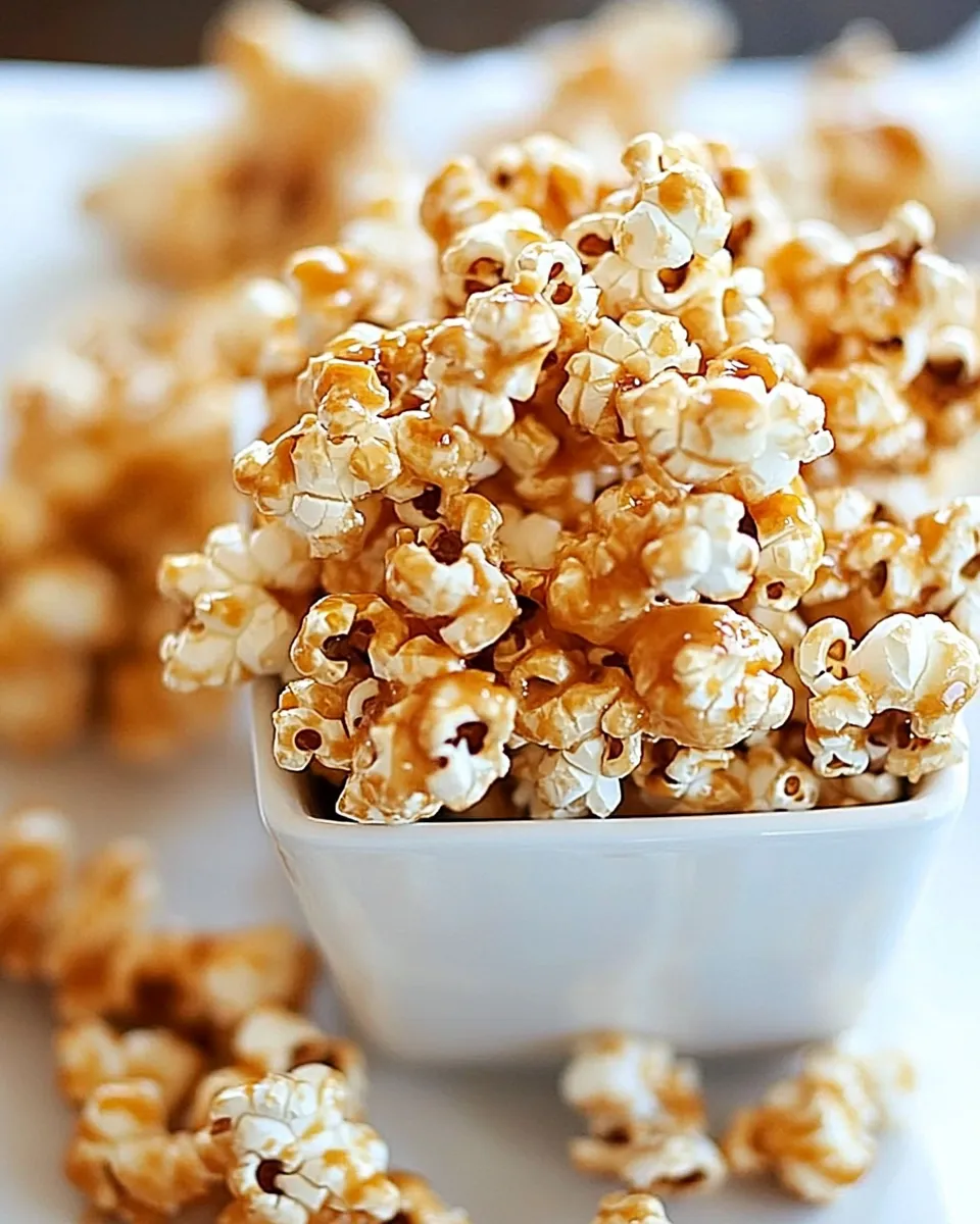 Homemade Butterscotch Popcorn recipe photo