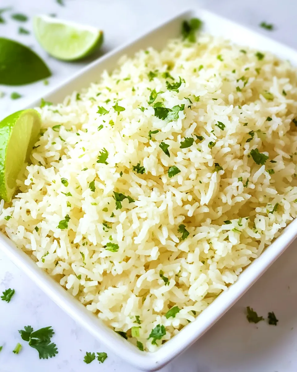 Easy Cafe Rios Cilantro Lime Rice food shot