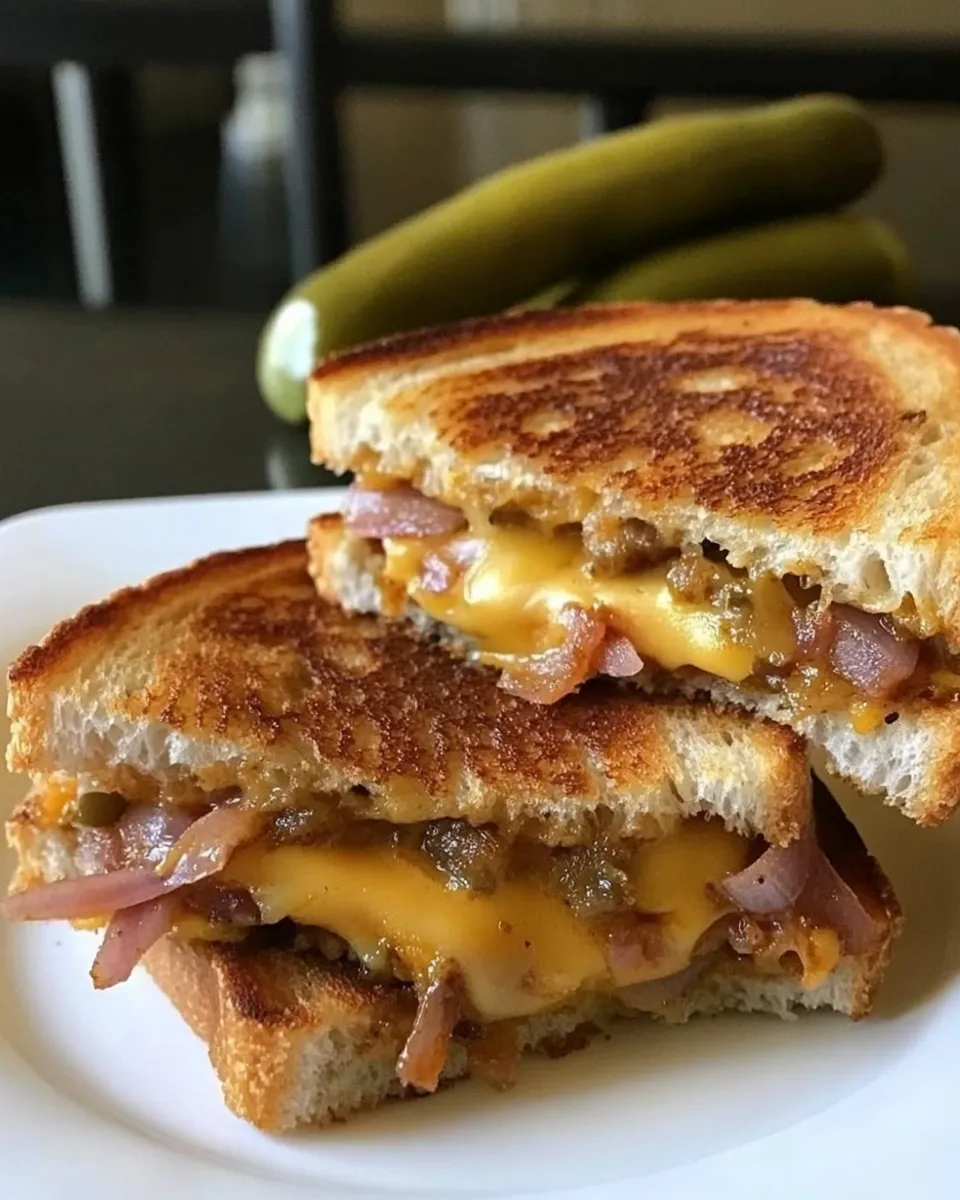 Delicious Cajun Grilled Cheese food shot
