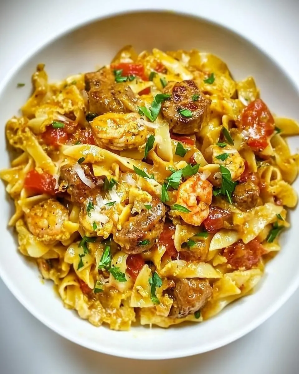 Easy Cajun Pastalaya food shot