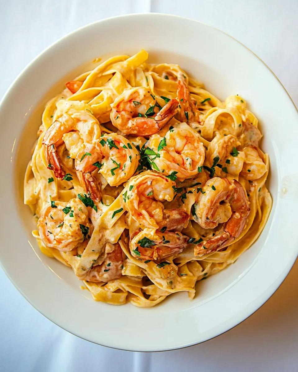 Classic Cajun Shrimp Fettuccine Alfredo image