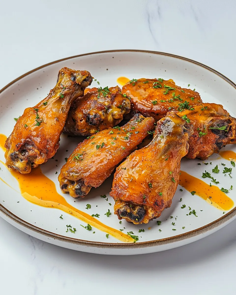 Delicious Cajun Wings plate image