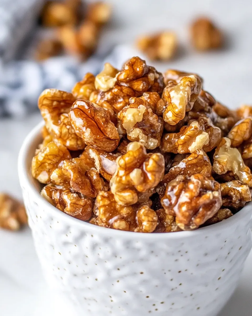 Easy Candied Walnuts Recipe (How to Make Candied Walnuts) recipe photo
