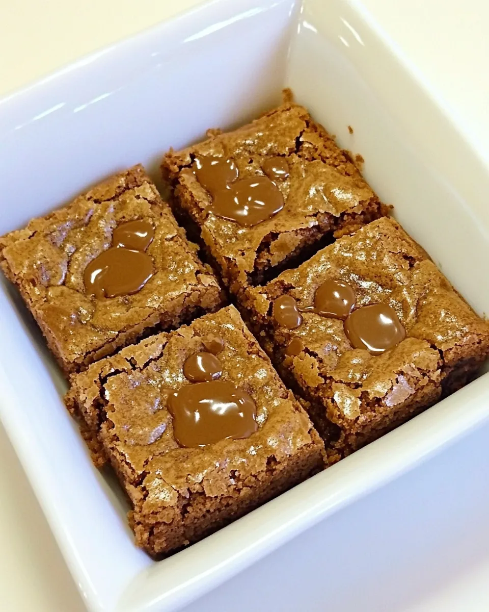 Easy Caramel Chocolate Blondies Recipe recipe photo