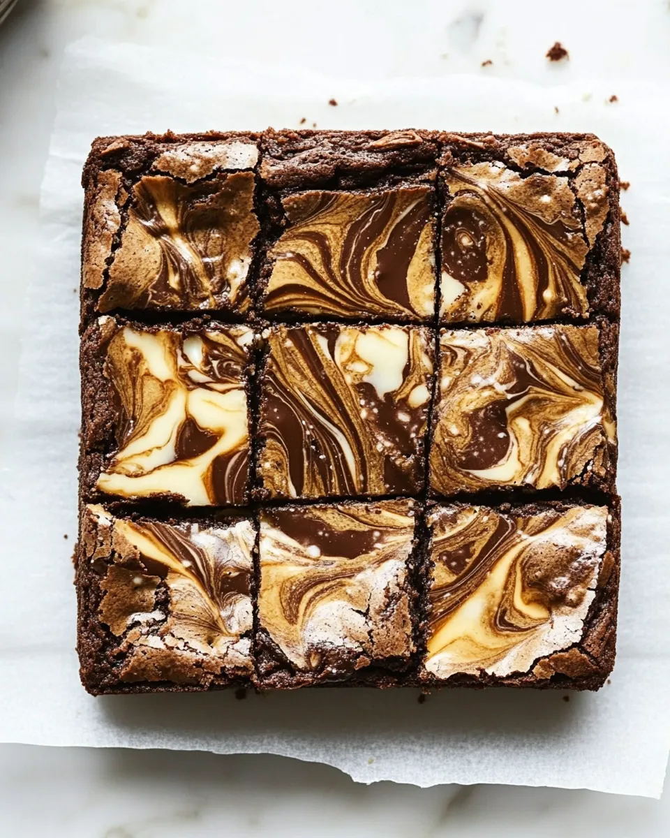 Classic Caramelized White Chocolate Swirl Brownies recipe photo