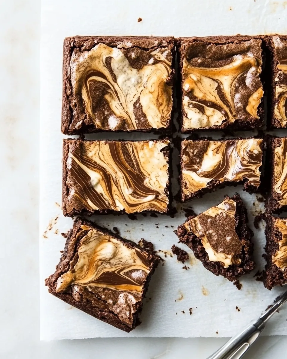 Delicious Caramelized White Chocolate Swirl Brownies picture