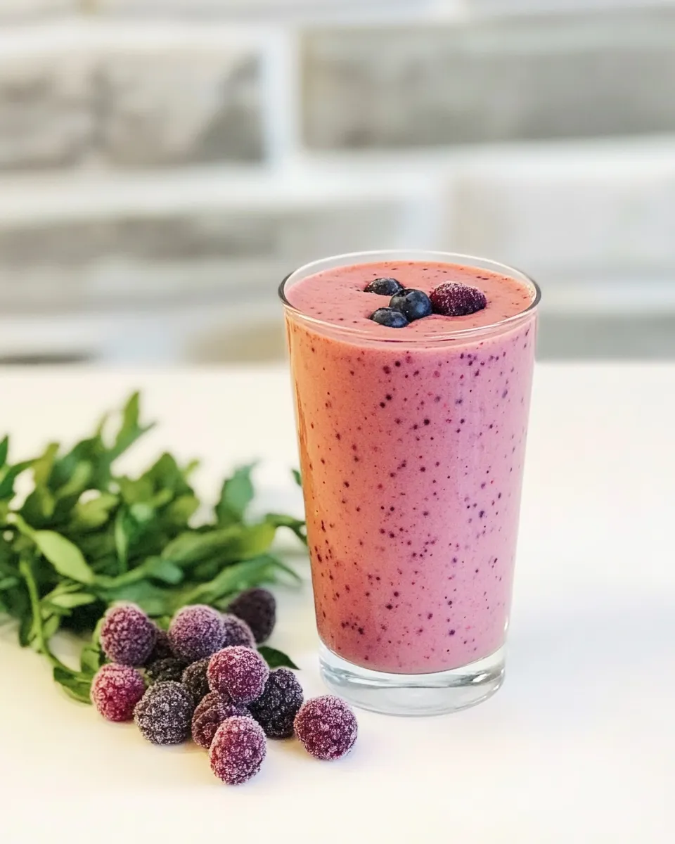 Healthy Carrot Berry Smoothie photo