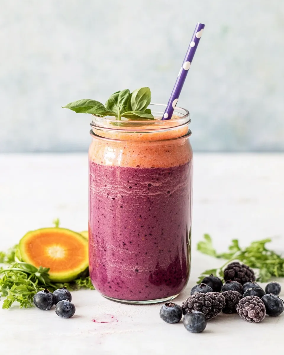 Delicious Carrot Berry Smoothie recipe image