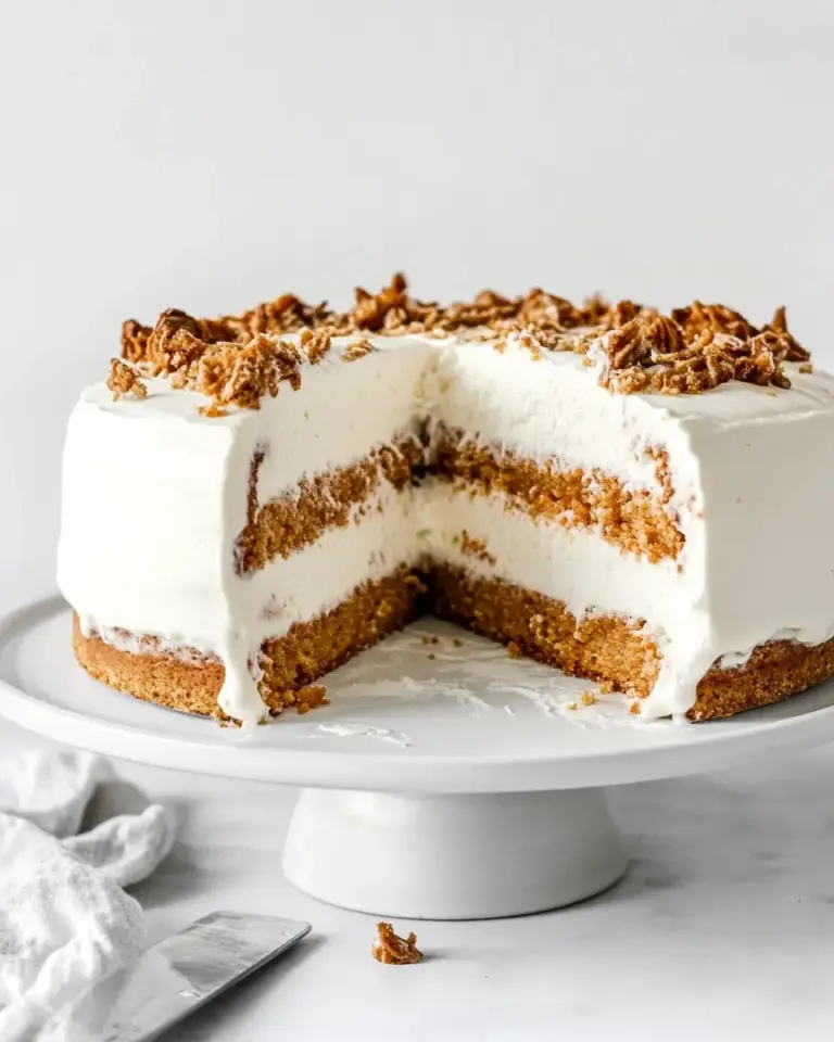 Homemade Carrot Cake Ice Cream Cake photo