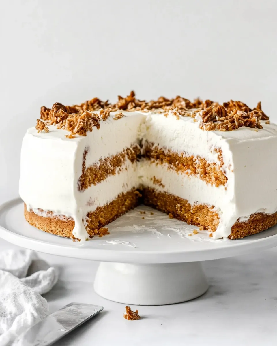 Homemade Carrot Cake Ice Cream Cake photo