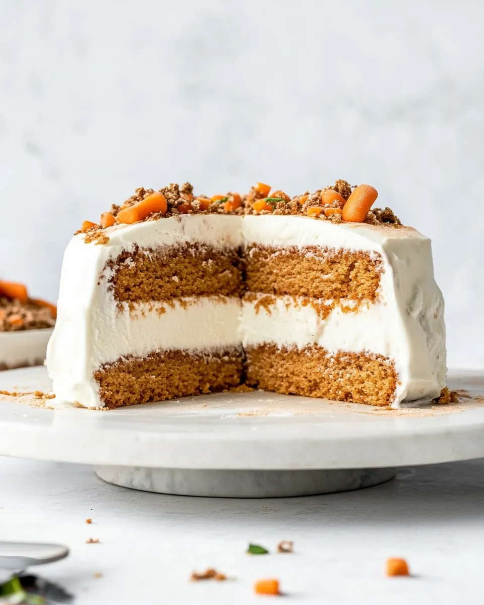 Easy Carrot Cake Ice Cream Cake recipe photo