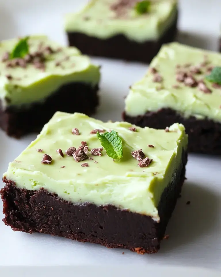 Homemade Cassava Flour Mint Fudge Brownies (Grain-Free) photo