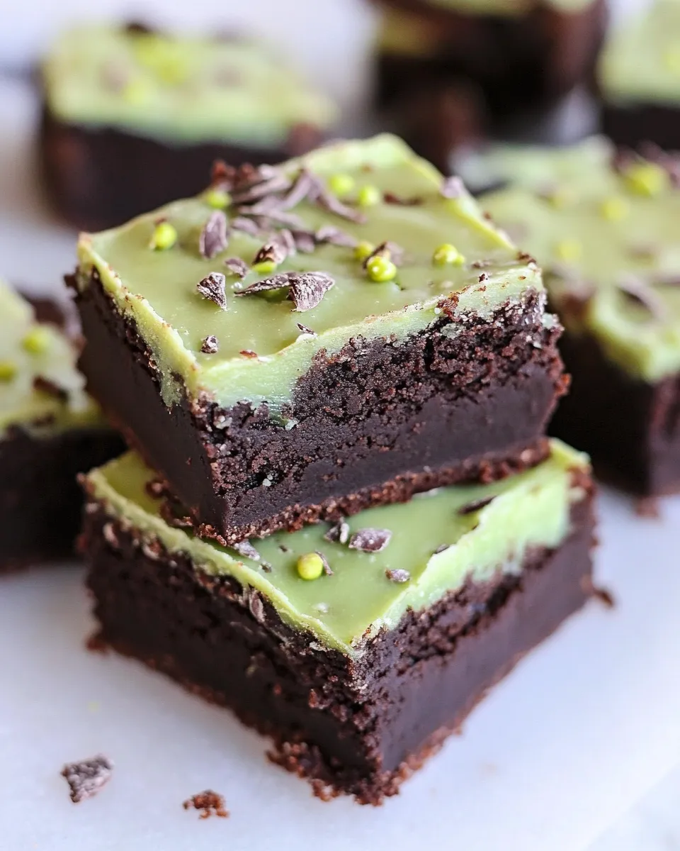 Easy Cassava Flour Mint Fudge Brownies (Grain-Free) recipe photo