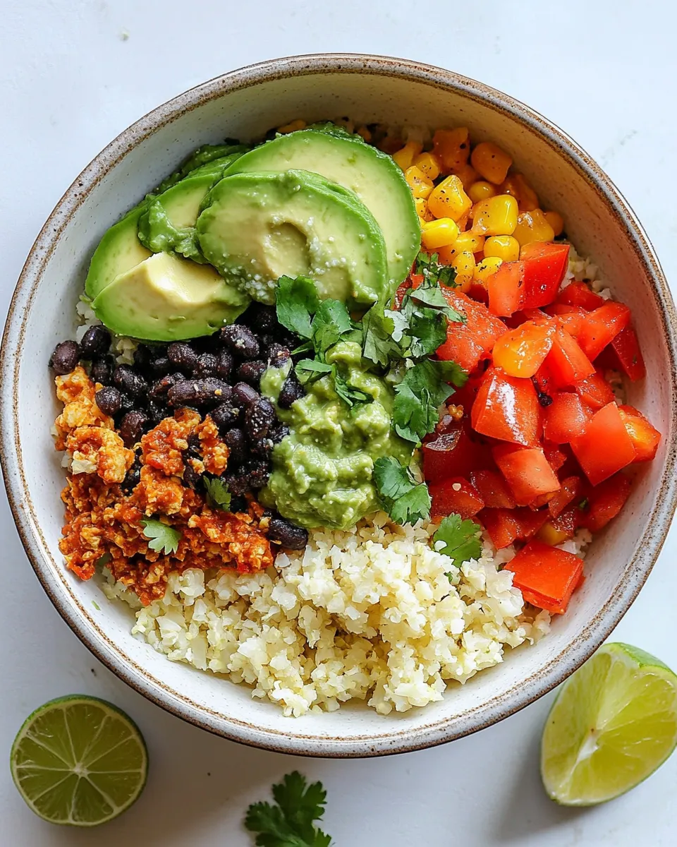 Easy Cauliflower Rice Burrito Bowl Recipe recipe photo