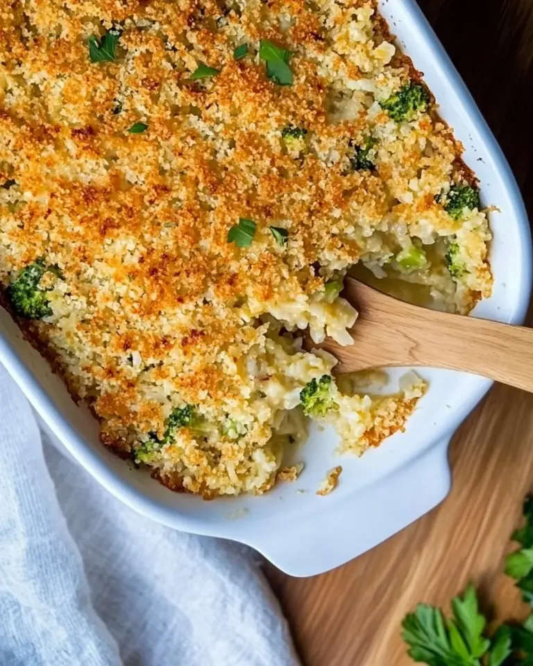Homemade Cheesy Broccoli Rice Casserole recipe photo