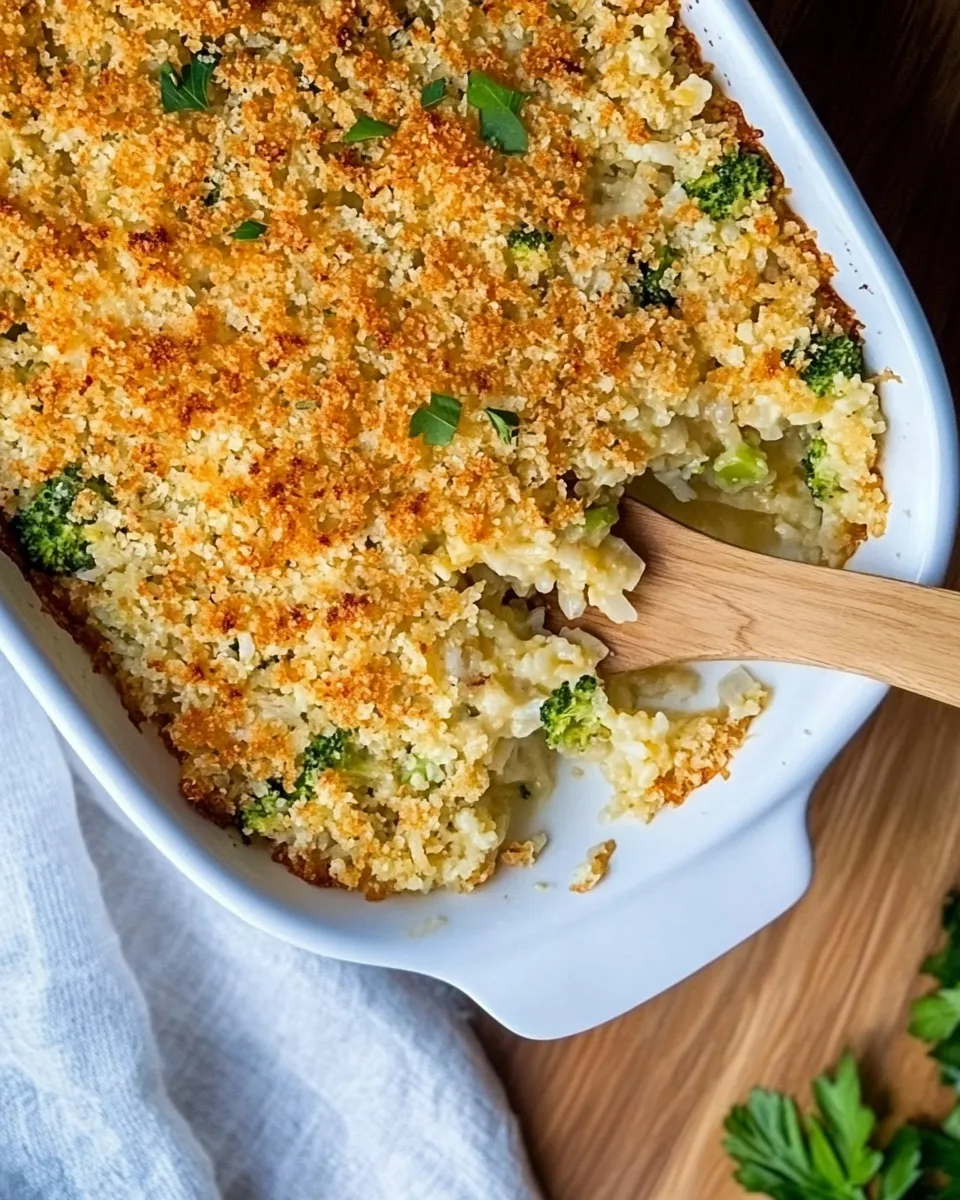 Homemade Cheesy Broccoli Rice Casserole recipe photo