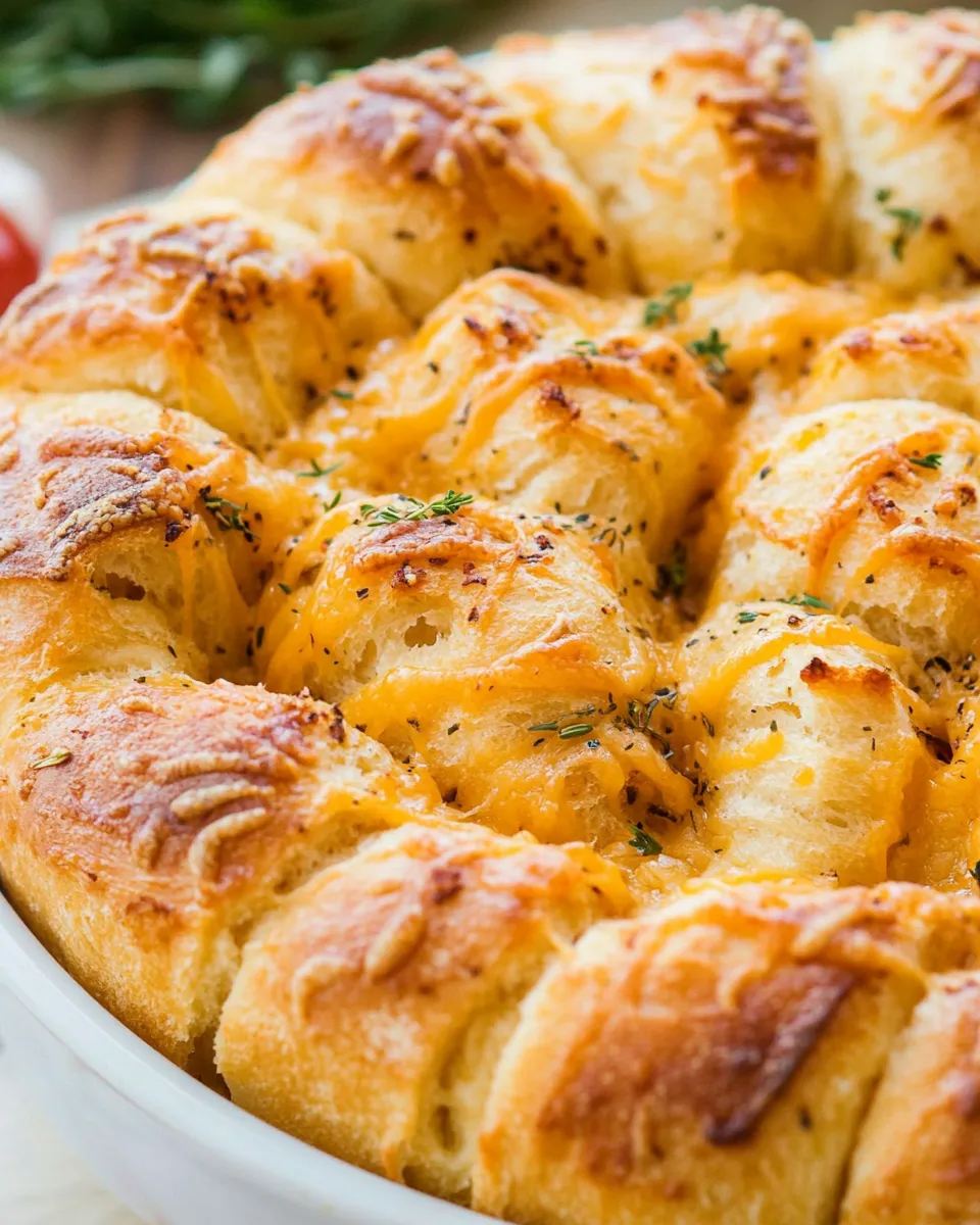 Homemade Cheesy Garlic Pull Apart Bread photo