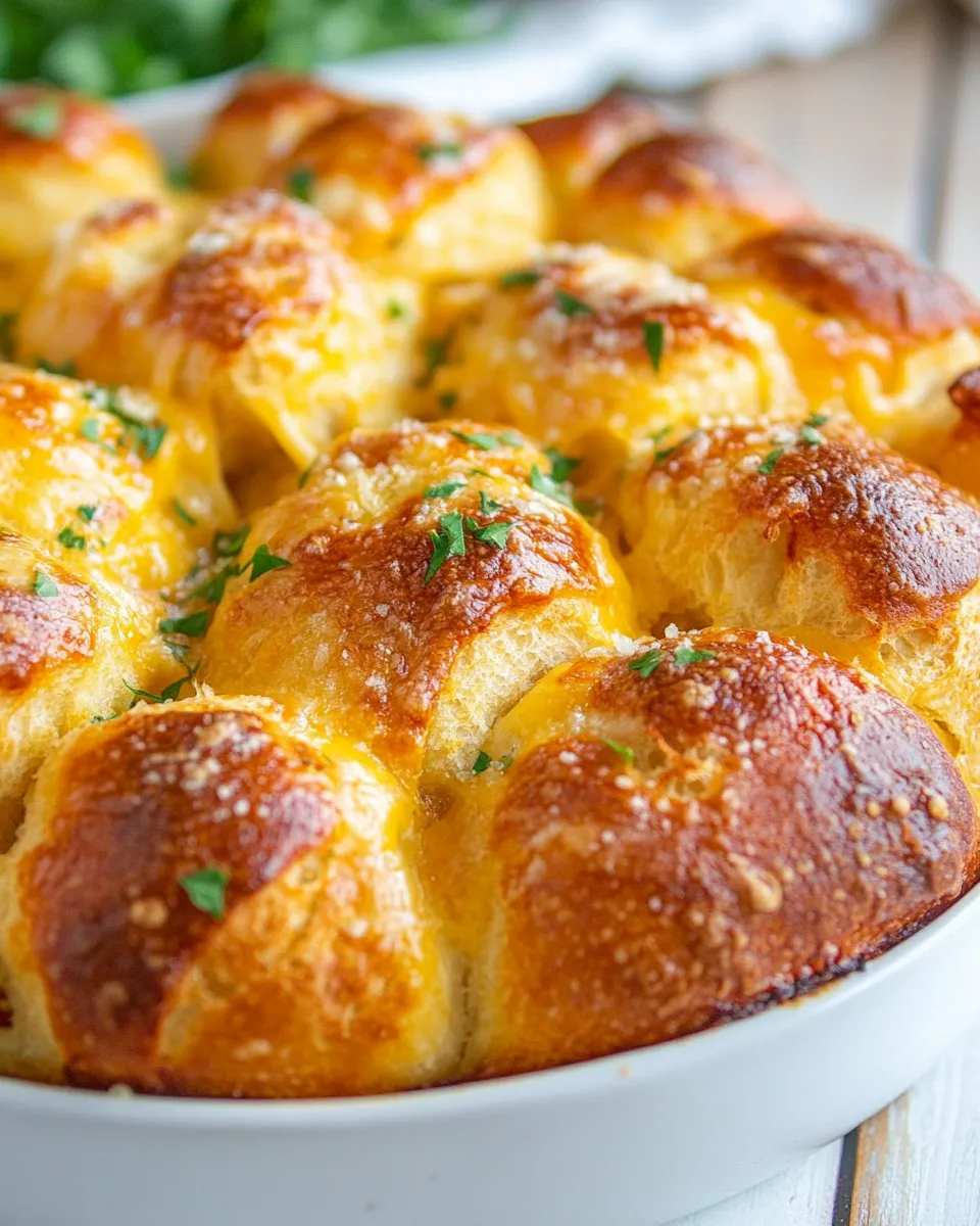 Easy Cheesy Garlic Pull Apart Bread recipe image