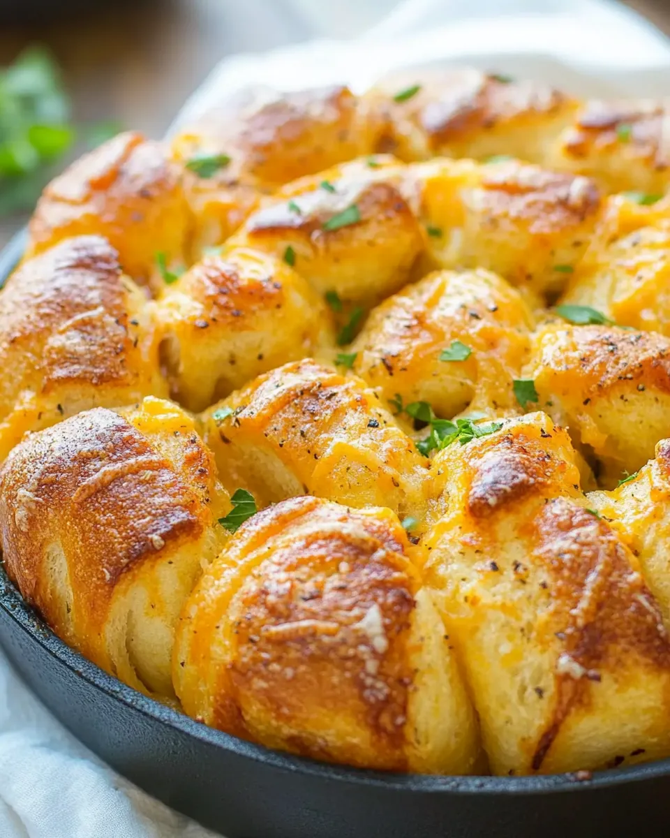 Delicious Cheesy Garlic Pull Apart Bread dish photo