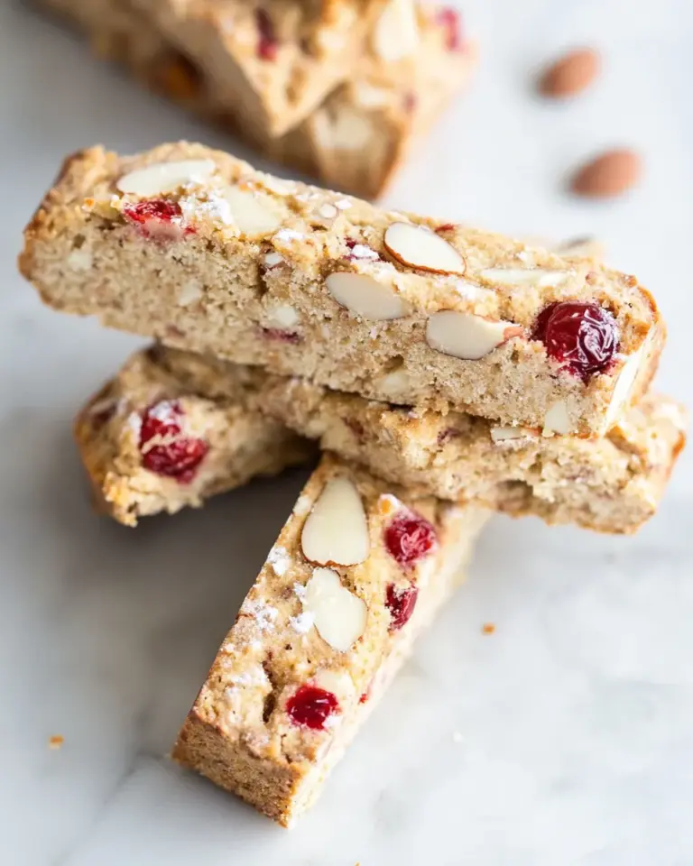 Homemade Cherry Almond Biscotti recipe photo