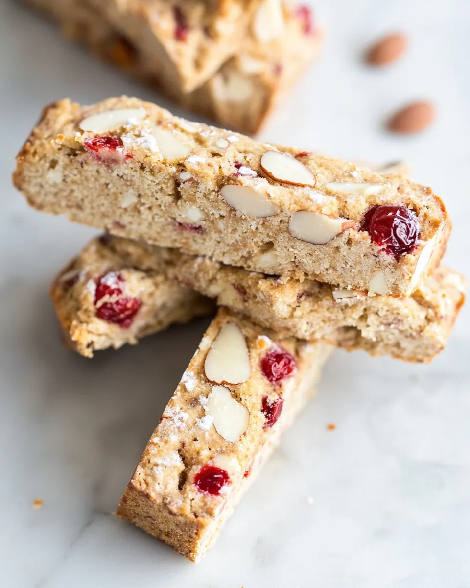 Homemade Cherry Almond Biscotti recipe photo