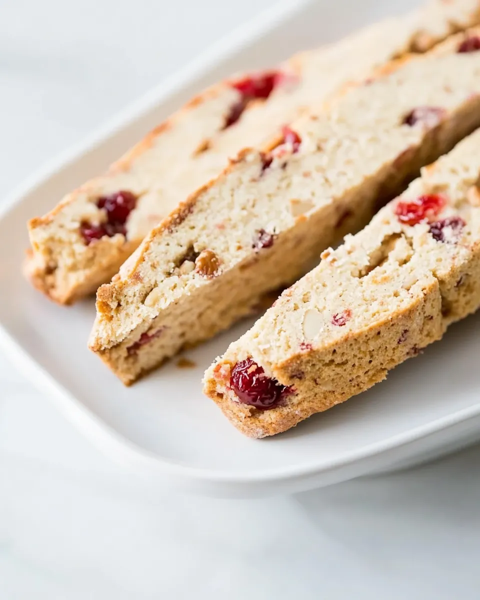 Easy Cherry Almond Biscotti food shot