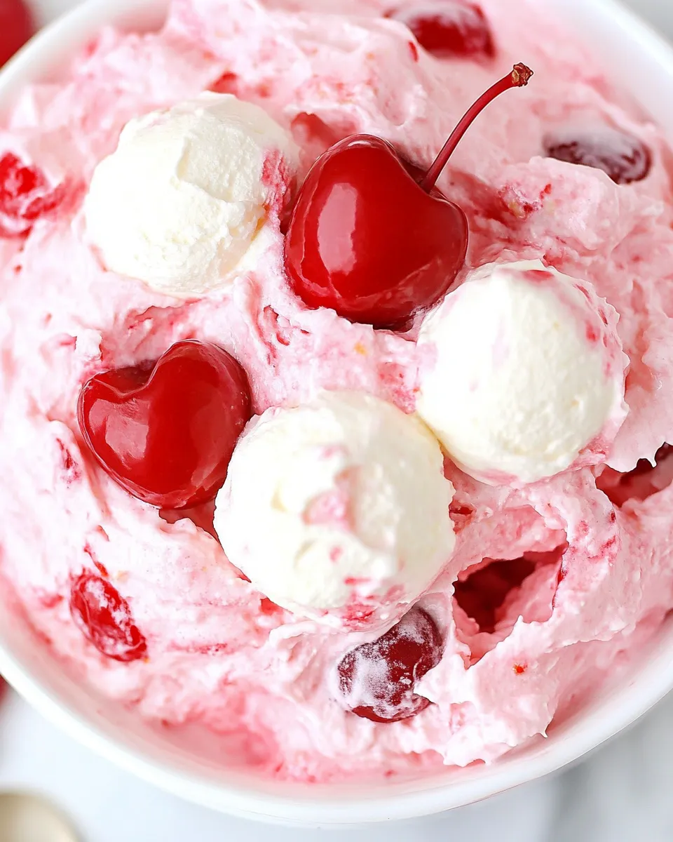 Delicious Cherry Cheesecake Fluff Recipe dish photo