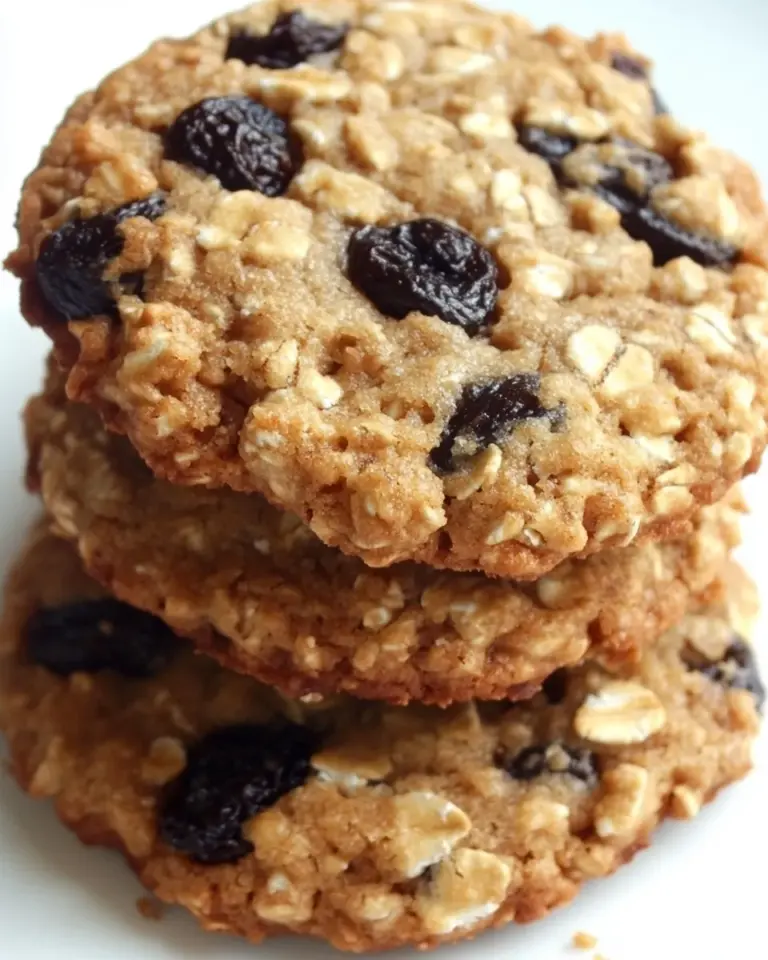 Homemade Chewy Oatmeal-Raisin Cookies photo