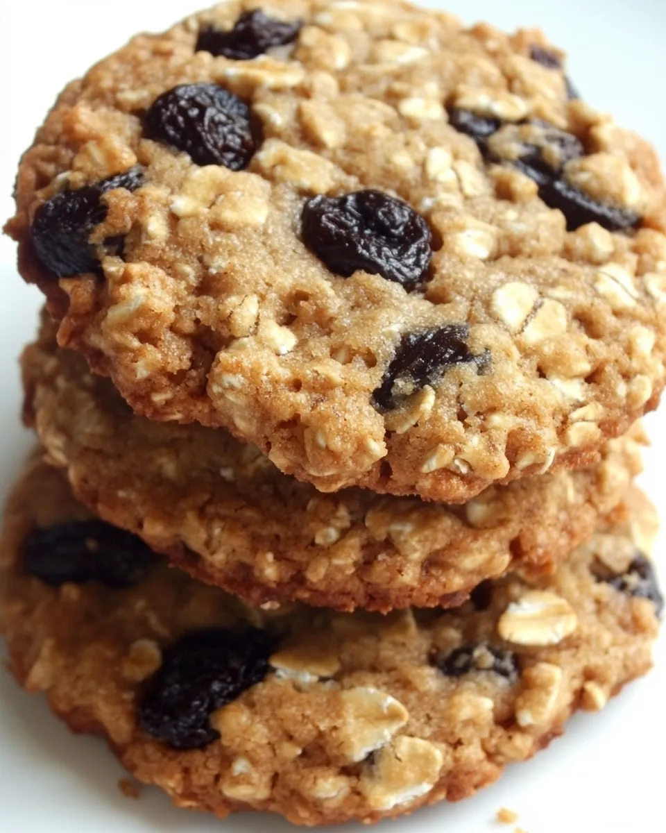 Homemade Chewy Oatmeal-Raisin Cookies photo
